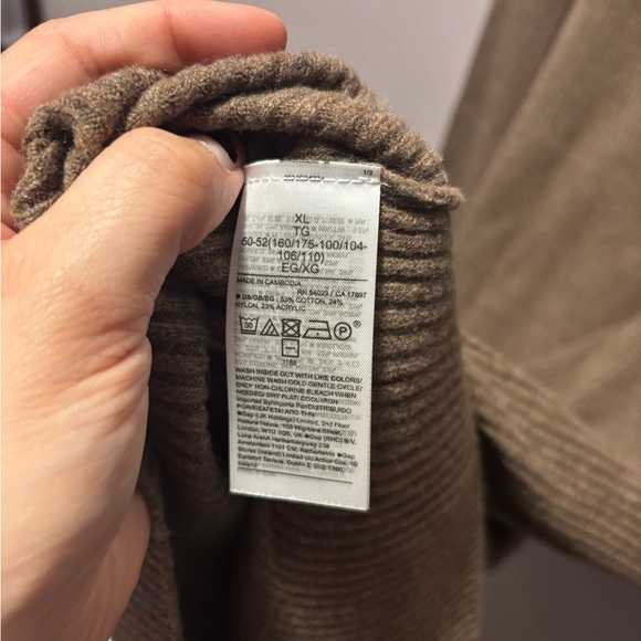 Gap CashSoft Rib Mini Sweater Dress cashmere brown - Picture 5 of 6